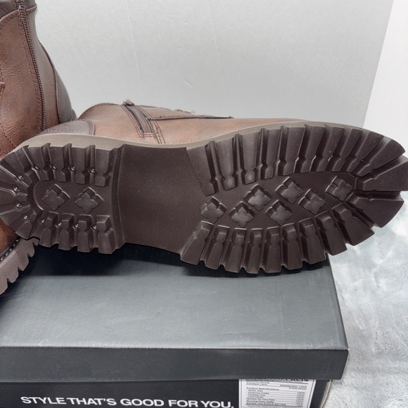 Nick Graham Size 8 Zip/lace Up Barkley Brown Boots main image 4